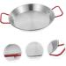 Garneck Roaster Pan with Lid Outdoor Paella Maker Culinary Tools Granite Frying Pan Baking Dish with Lid Roasting Pans Chicken Fried Stainless Steel Saucepan Enamel China Korean 20*16CM Silver - Buy Online on GoSupps.com
