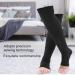 Douqifei Compression Socks for Men & Women - Toe-Free Zip Sports Calf Knee Socks for Varicose Vein Relief - Wide Calf Compression (S/M Black) - Buy Online on GoSupps.com