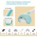 3 Sided Toddler Toothbrush | Soft Bristles Kids Toothbrush for Autism Sensory Needs | Gentle Silicone Brush Heads in Blue & Yellow - Optimal Oral Care for Kids - Buy Online on GoSupps.com
