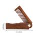 Premium Foldable Wooden Beard Comb for Men | Antistatic Mustache & Beard Care Tool | Eastuy Natural Wood Pocket Brush - Buy Online on GoSupps.com