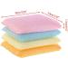 4pcs/Set Soft Sponge Scouring Pads Dish Bowl Kitchen Cleaning Scrub Scrubber Pad Brush On Nail for Acrylic Nails Long Lasting - Buy Online on GoSupps.com