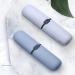 Portable Travel Toothbrush Holder & Toothpaste Case - Transparent Black - Digjobk Bathroom Accessories for Hiking & Camping - Buy Online on GoSupps.com