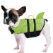 Queenmore Dogs Wowers RipStop Huideling Dog Lifeguard vest for dogs Knuffelwuff Wallpasters Medium Small large lifesaver with lifting handle for kayak swimming (green XS) XS Green