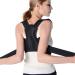 Back Posture Corrector for Adult Children Women Men Adjustable Lumbar Back Brace Support Belt Waist Strap Upper and Lower Back Support Protection Belt (Color : Black Size : Medium) (Black