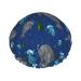 Manatee Animals Printed Shower Cap  Waterproof Reusable Bath Caps For Women Men  Boys  And Girls Spa Salon