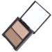 Cabilock Poudre Ombrer Bicolore Compacte Illuminatrice Contour Visage Palette Scintillante pour Maquillage Professionnel Mariage Usage Quotidien