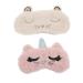Beaupretty 2pcs Cat Eye Mask White Polyester Eye Shadow Student Cover Eyes