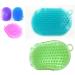 Lymph Glove Anti-Cellulite Slimming Brush - Double-Sided Silicone Scrub for Bath & Shower | Random Colors - Perfect for Body Massage - Buy Online on GoSupps.com