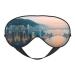 Hong Kong Double-Sided Sleep Eye Mask Comfort Soft Blindfold with Adjustable Strap Block Out Light Black