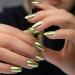 Metallic Mirror Nail Polish - Quick Drying Silver Plating Gel Polish for Chrome Nails (11-Grass) - Buy Online on GoSupps.com