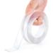 STUAKO  Double Sided Tape Heavy Duty (16.5 FT x 1.18 in) Removable Washable Reusable Gel Tape Strips for Kitchen  Living Room  Office