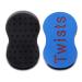 Nicoone 2 PCS Hair Sponge Brush Large Holes Sponge for Hair Twists Afro Coils Curling Brush for Home and Barber