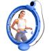 Smart Weighted Hoop Fit for Adults Weight Loss, Quiet Exercise Hoop for Adults, Adjustable Plus Size Exercise Hoop, Waist Fitness Fit Hoop Workout Equipment for Women Men Blue 2