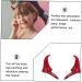 ABOOFAN 9 Pairs Halloween Decorative Red Horn Barrettes Ox Horn Halloween Hair Clip Devil Horns Devil Hair Clips Cosplay Halloween Hair Accessories Horn Hair Clips Horn Hairpin Demon Props - Buy Online on GoSupps.com