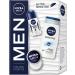NIVEA MEN Active Sensitive Gift Set with Moisturizing Care Products Gift set with Sensitive Shower Gel Sensitive Protect Antiperspirant Deodorant Roll-on and NIVEA Men Cream - Buy Online on GoSupps.com