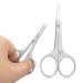 ROUSE Cuticle Scissors curved blades cuticle scissors Eyebrow scissors-Professional extra fine curved cuticle scissors for nails and cuticles and Beard-Manicure/Pedicure Scissors (Cuticle Scissors)