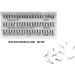 Ultra Thick Individual Eyelash Cluster Eyelashes False Lashes Knotted Lash Extensions Mix Tray Short 8MM - Medium 10MM - Long 12MM 60 Points Beautizone - Buy Online on GoSupps.com