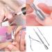 Professional 3-Pack Nail Cuticle Set - Manicure Pedicure Tool Kit with Spoon Pusher, Remover, Nipper, and Trimmer - Buy Online on GoSupps.com