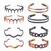 Plastic Tooth Hair Comb Headband Hard Headbands Ribbon Hairband Women Men Hair Accessory (style04)