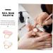 2 Pi ces Palette Anneau pour Ongles R sine Marbr e Plaque de M lange Blanche et Rose Outil Portable pour Vernis et Art des Ongles - Buy Online on GoSupps.com