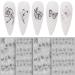 Graffiti Fun 3D Self-Adhesive Nail Art Sticker Set - Abstract Lady Face Design | Nail Salon Quality Decals for Girls - DIY Nail Art Accessories - Buy Online on GoSupps.com