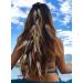 Zoestar Boho Feather Headband Indian Headpiece Vintage Hippie Hair Tie Festival Hair Jewelry Tribal Hair Accessories for Women and Girls (E)