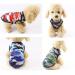 Shop TVmall 3-Piece Dog T-Shirts - 100% Cotton Breathable Mesh Pet Wear for Small Dogs & Cats | Camo Summer Vests in Green Blue & Red - Buy Online on GoSupps.com