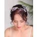 Purple Bridal Wedding Hair Vine - Denifery Natural Stone & Crystal Headpiece - Buy Online on GoSupps.com