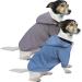Hualisiji hooded sweater for dogs dog sweater Small dog chihuahua clothing puppy dogs hoodie warm and light with a soft texture easy to carry and light colors (s gray+haze blue) S 2PCs gray+haze blue