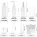 VELOCVIL Empty Travel Bottles Set - 12 TSA Approved Containers for Toiletries | Refillable Skincare, Shampoo & Liquid | Clear with Toiletry Bag for Airport Travel - Buy Online on GoSupps.com