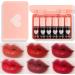 BANGFENG 6PCS Lip Stain Tint Set  Liquid Lip Blush & Cheek Tint Long-Lasting  Smudge-Proof  and Non-Drying Lip Tint with Rich Pigment for Natural-Looking Lips - Vibrant Plumping Glass Finish Lip Gloss Liquid Lipstick Set...