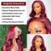 Burgundy Lace Front Human Hair Wig 20 Inch Body Wave 99J Color | Pre Plucked & Bleached Knots | 160% Density HD Lace Frontal Wig for Black Women - Buy Online on GoSupps.com