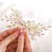 IYOU Bridal Jewelry Wedding Hair Comb Silver Rhinestone Side Comb Crystal Headpiece Bridal Hair Accessories for Women and Girls