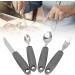 Adaptive Utensils for Hand Tremors Arthritis Parkinson's Elderly - Non Slip Weighted Stainless Steel Cutlery Set - Buy Online on GoSupps.com