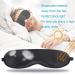 Sleek Natural Silk Eye Mask for Men and Women | Adjustable Strap | Super Smooth Sleep Mask - Black - Buy Online on GoSupps.com