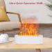 Flame Aroma Diffuser Humidifier - 130ml Portable Aromatherapy with 7 Color Night Light & Auto Shut-Off - B-White - Buy Online on GoSupps.com