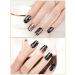TOROKOM Semi-Cured Gel Nail Strips - Long Lasting Black Moon Ombre Nail Wraps with Cuticle Stick Nail File & Wipes - UV/LED Lamp Required - Buy Online on GoSupps.com