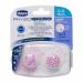 Chicco Physio Light Silicone Pacifier | Sterilizable Pack of 2 | Pink | 2-6 Months - International Shipping Available - Buy Online on GoSupps.com