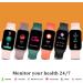 Smart Watch Oximeter Fitness Tracker with SpO2 Heart Rate Monitor, 1.47 HD Screen, 24 Sports Modes - IP68 Waterproof for Men Women, Black - Buy Online on GoSupps.com