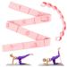 2 pieces yoga belt fitness straps stretch band with 9 loops highly elastic Sretchband Yogagurt expanding stretching stretching band for pilates dance gymnastics effective stretching