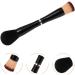 PATKAW Foundation Makeup Brushes Double-ended Concealer Brush Loose Powder Brush for Beauty Liquid Powder Blending Buffing Face Makeup Tools Black - Buy Online on GoSupps.com
