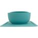 Modaliv 35oz Scoop Bowl with Silicone Placemat Suction Base - Anti-Slip Spill Mat - Food Grade Silicone - Dishwasher & Microwave Safe - Buy Online on GoSupps.com