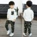 AMhomely Baby Boy Romper Sale: Letter Tracksuit Camouflage 2PCS Outfit Set for Boys 9-11 Years - White - Buy Online on GoSupps.com