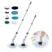 Cordless Spin Scrubber for Cleaning Cordless Electric Bathroom Cleaning Tools Adjustable Extension Handle Long Handle Brush Suitable for Bathroom Cleaning Etc.