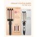 Hair Waver 3 Barrel Curling Iron | Ceramic Tourmaline Hair Crimper with Digital Display & Dual Voltage - International Shipping Available - Buy Online on GoSupps.com