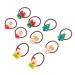minkissy 5 Pairs Hair Rope Christmas Girls Hair Ring Christmas Party Headwear Xmas Fine Hair Holder Festival Xmas Hair Rings Christmas Hair Ties House Christmas Tree Miss Rubber Band