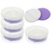 POPETPOP 5 Sets puff triangle powder puff puffs for sponge esponjas para maquillaje beauty puffs foundation puffs non latex Hydrophilic non-latex makeup foundation Miss purple