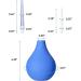 TopQuaFocus Enema Bulb Kit - 8oz Capacity with 4 Replaceable Nozzles (Blue) - Anal Vaginal Douche for Men and Women - Buy Online on GoSupps.com