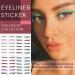 40 Pieces Cat Eye Makeup Stickers - Reusable Eyelid Line Stickers for Instant Eyeliner Outline - Easy to Clean & Flexible (Black) - Buy Online on GoSupps.com
