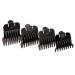 Snap-on Blade Attachment Combs of GTX, GTO and GO (4-comb Set) Black